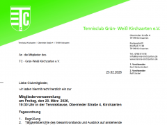 Einladung zur Mitgliederversammlung 2026