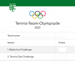 Tennis-Olympiade für Kinder & Jugendliche